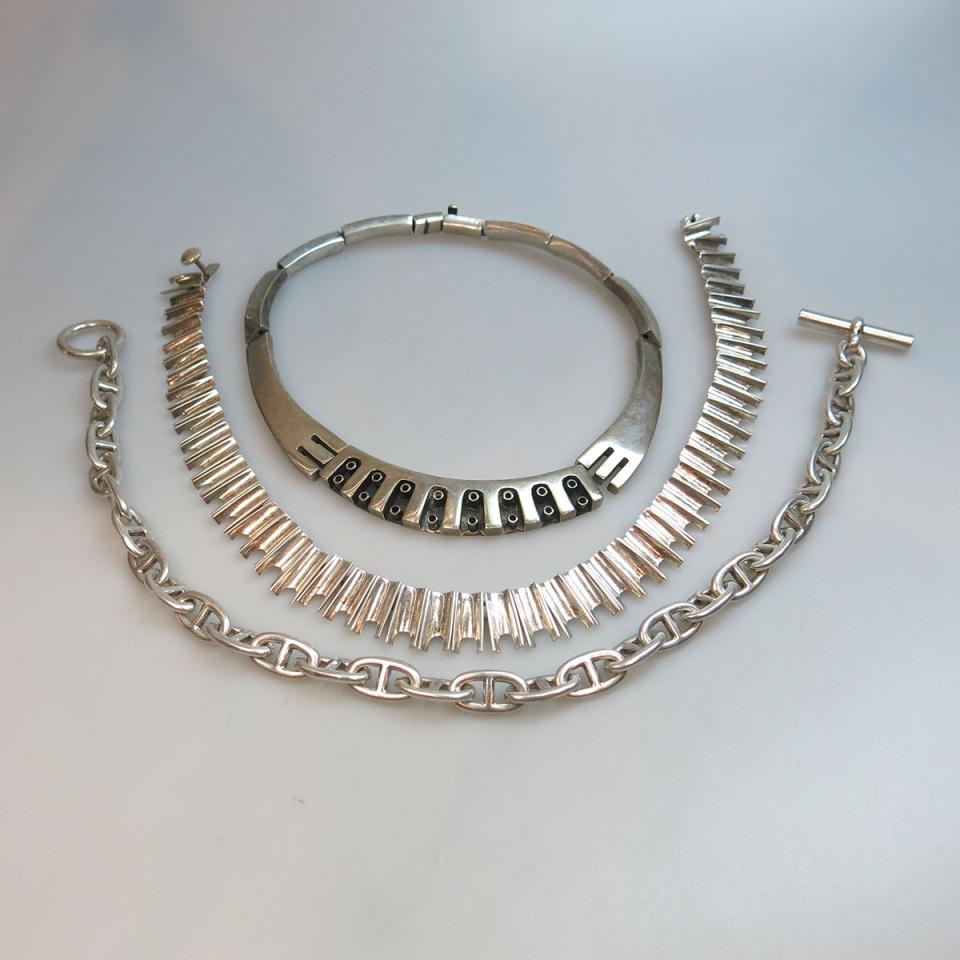 French Sterling Silver Hermes-Style Chain