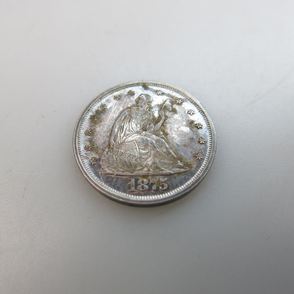 American 1875 Twenty Cent Coin