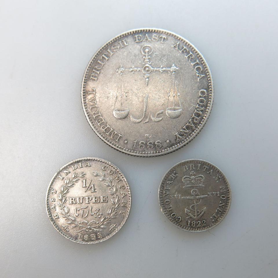 Three Colonial Coins