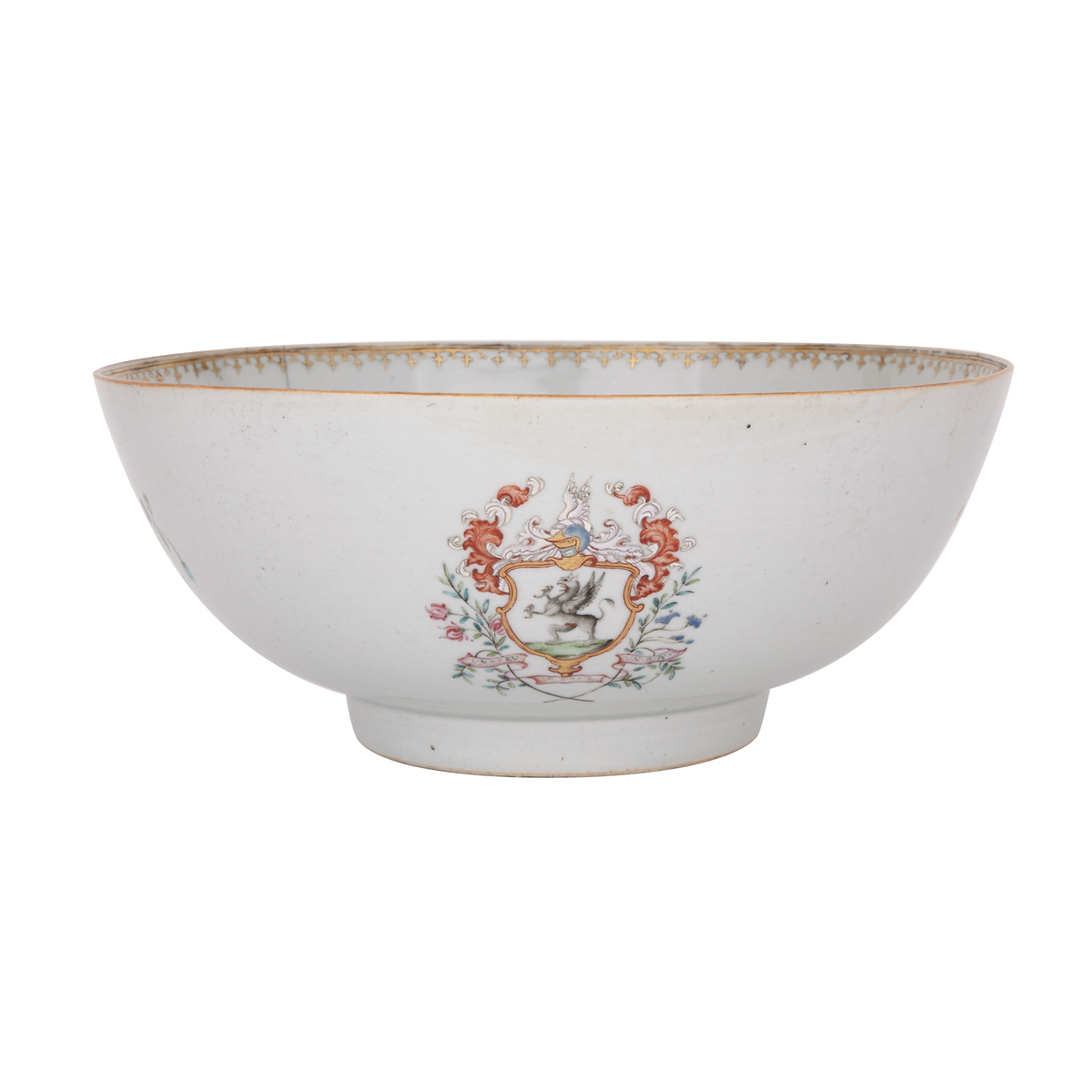 Large Export Armorial Bowl, 18th Century