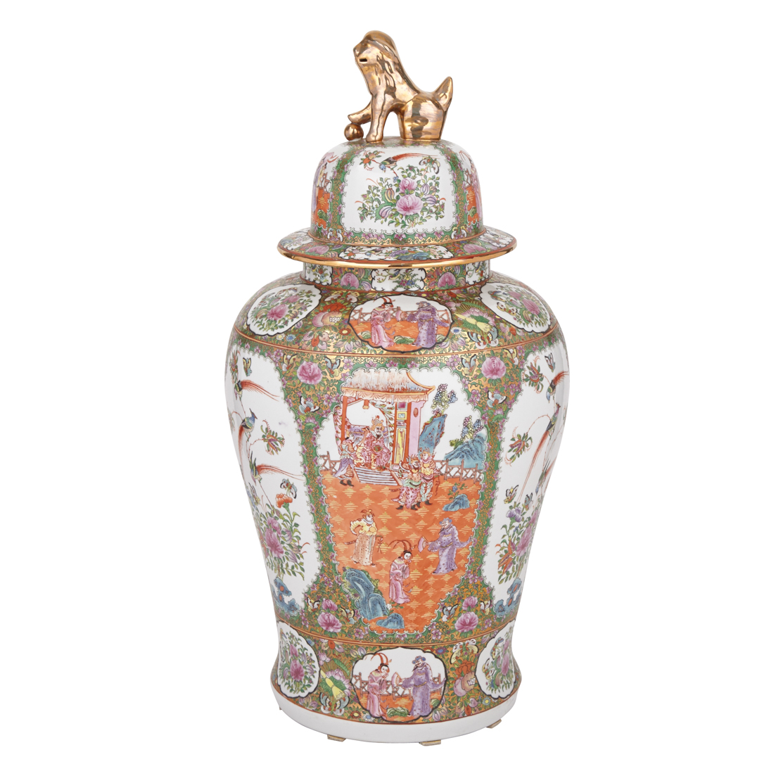 Large Famille Rose Baluster-Form Ginger Jar, 19th/20th Century