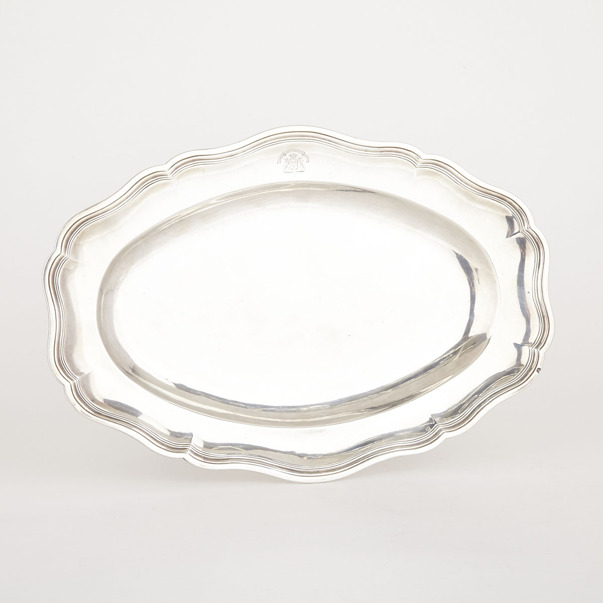 French Silver Oval Platter, Paris c.1768 