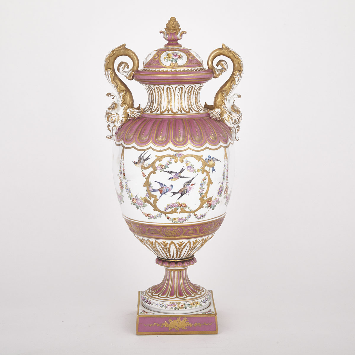 ‘Sèvres’ Two-Handled Vase and Cover, early 20th century