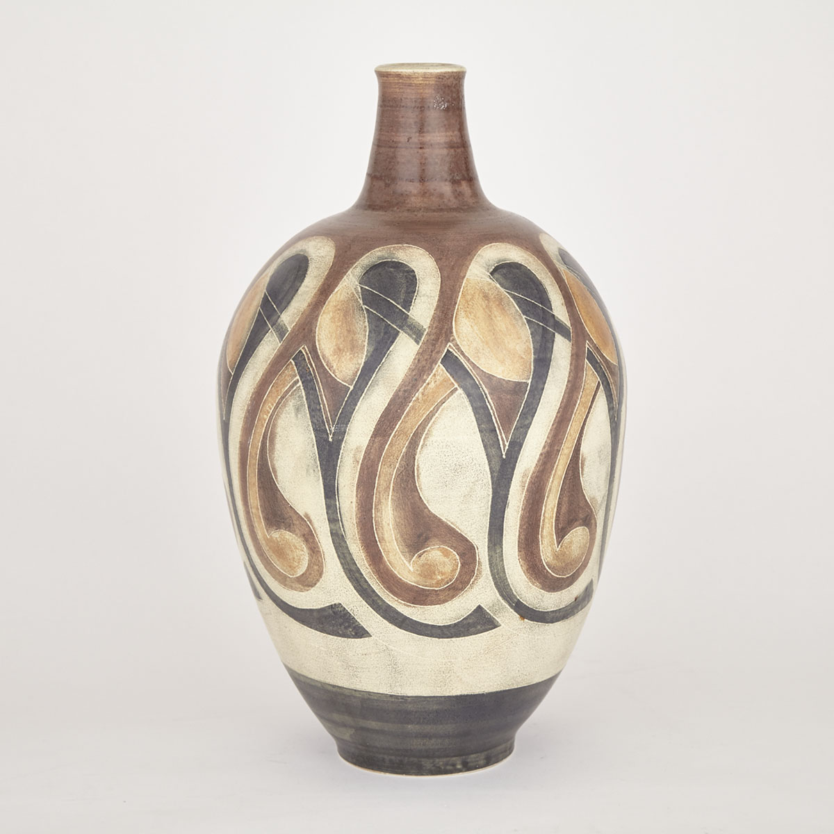 Brooklin Pottery Large Vase, Theo and Susan Harlander, c.1980