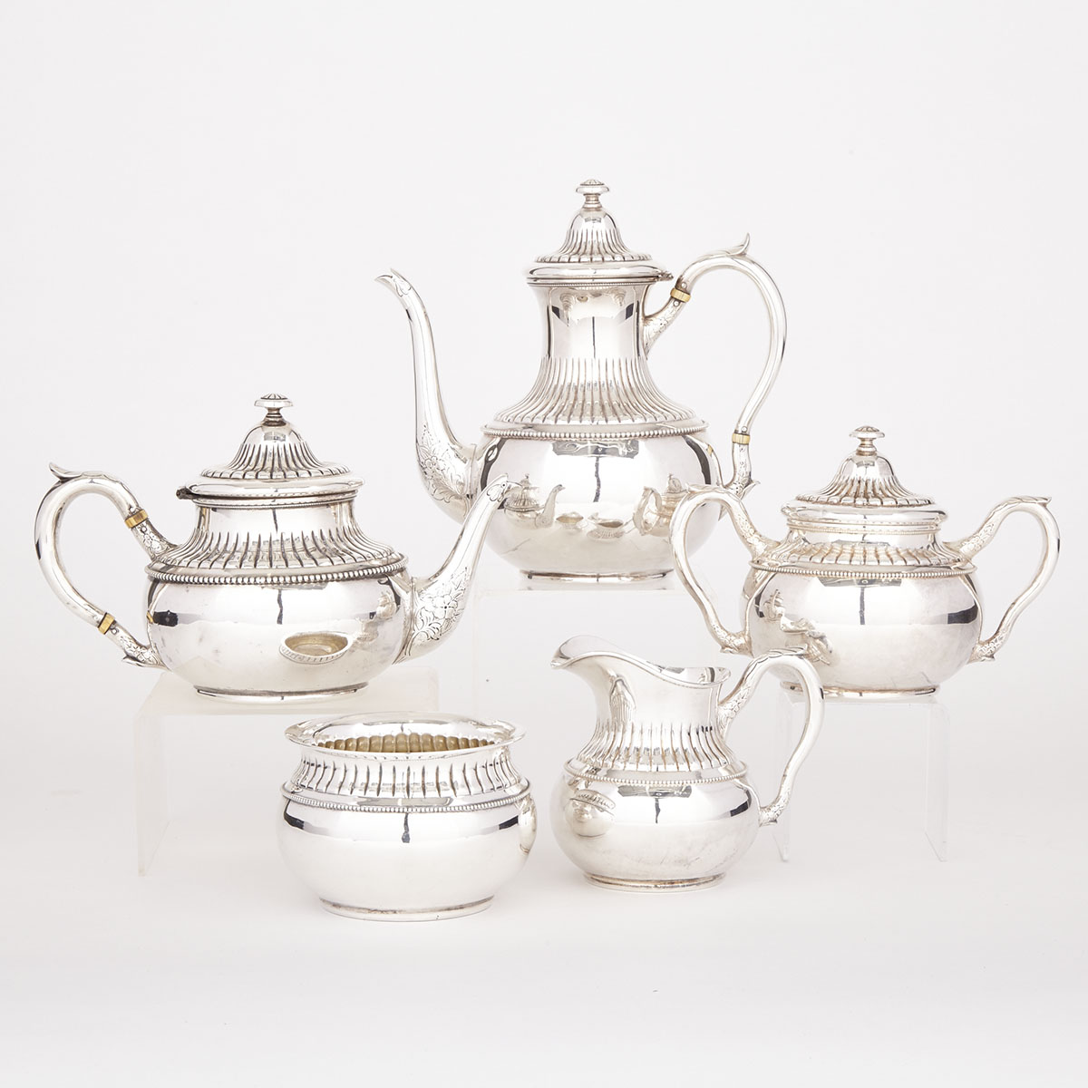 Canadian Silver Tea and Coffee Service, probably Toronto Silver Plate Co., Toronto, Ont., c.1899