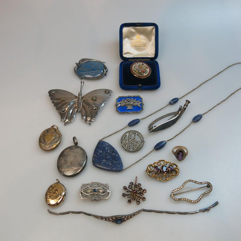 Small Quantity Of Silver And Gold-Filled Jewellery, Etc