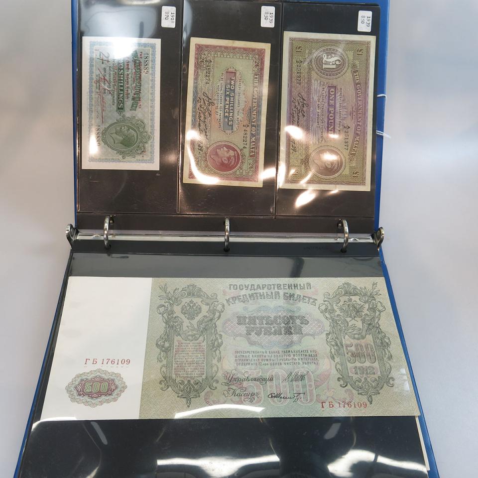 Quantity Of Bank Notes from Gibraltar, Malta and Russia