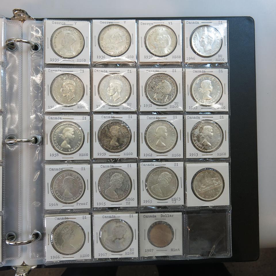 One Binder Of Canadian Coins