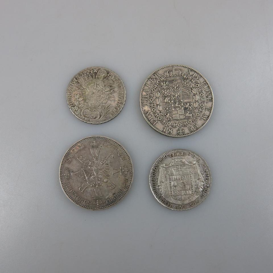 Four Hungarian And Prussian Coins