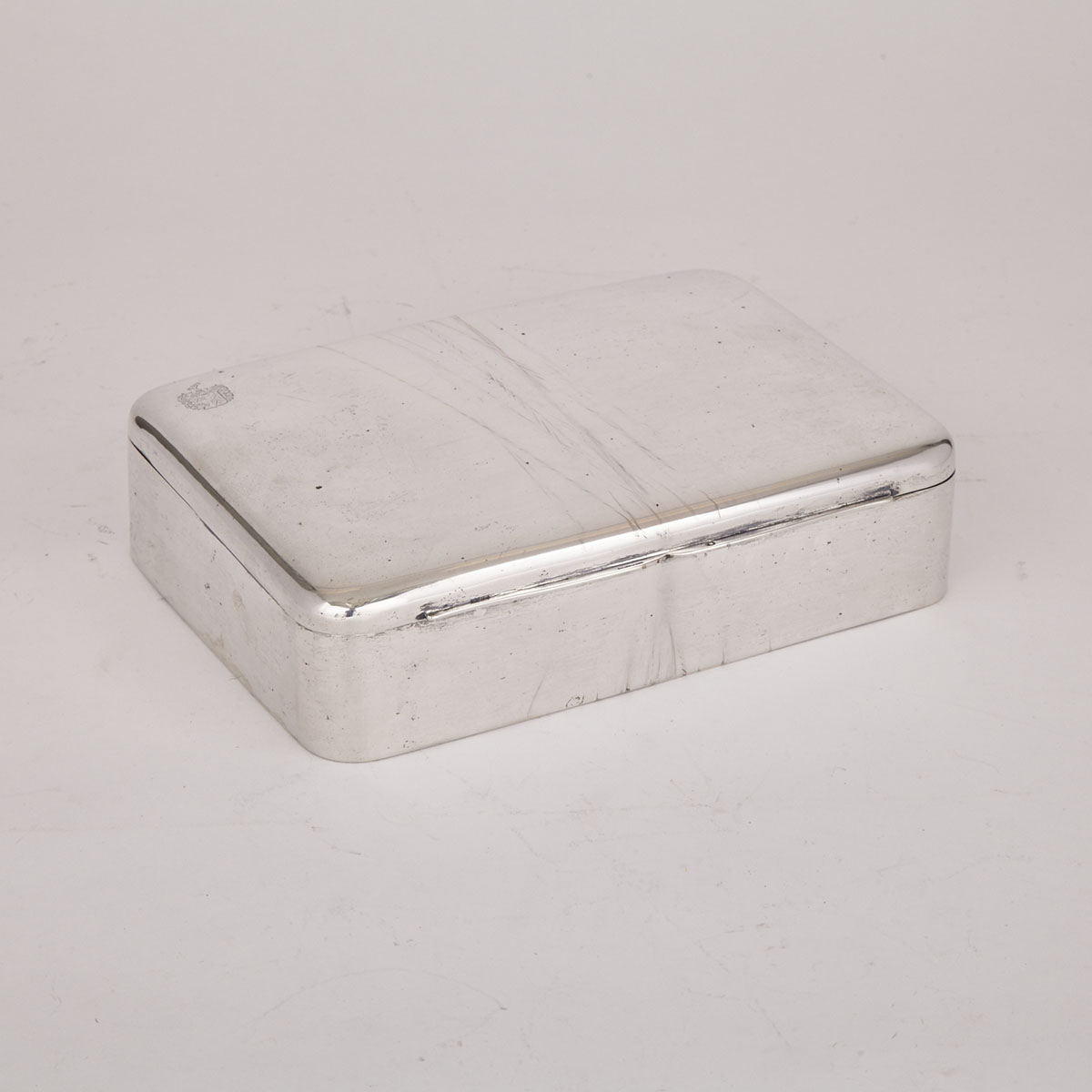 Hungarian Silver Rectangular Cigar Box, Antal Bachruch, 20th century
