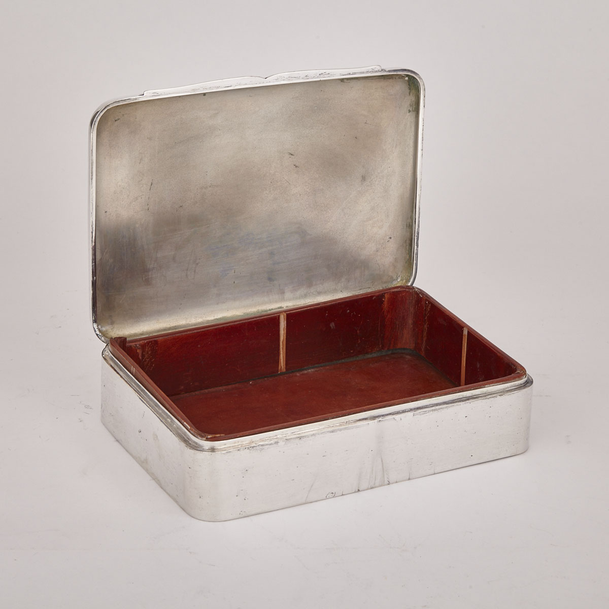 Hungarian Silver Rectangular Cigar Box, Antal Bachruch, 20th century