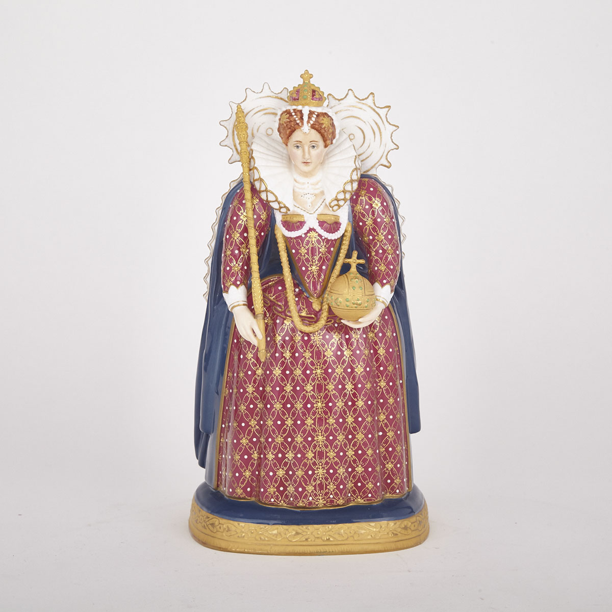 Royal Worcester Figure, ‘Queen Elizabeth, after a Contemporary Engraving’, c.1963