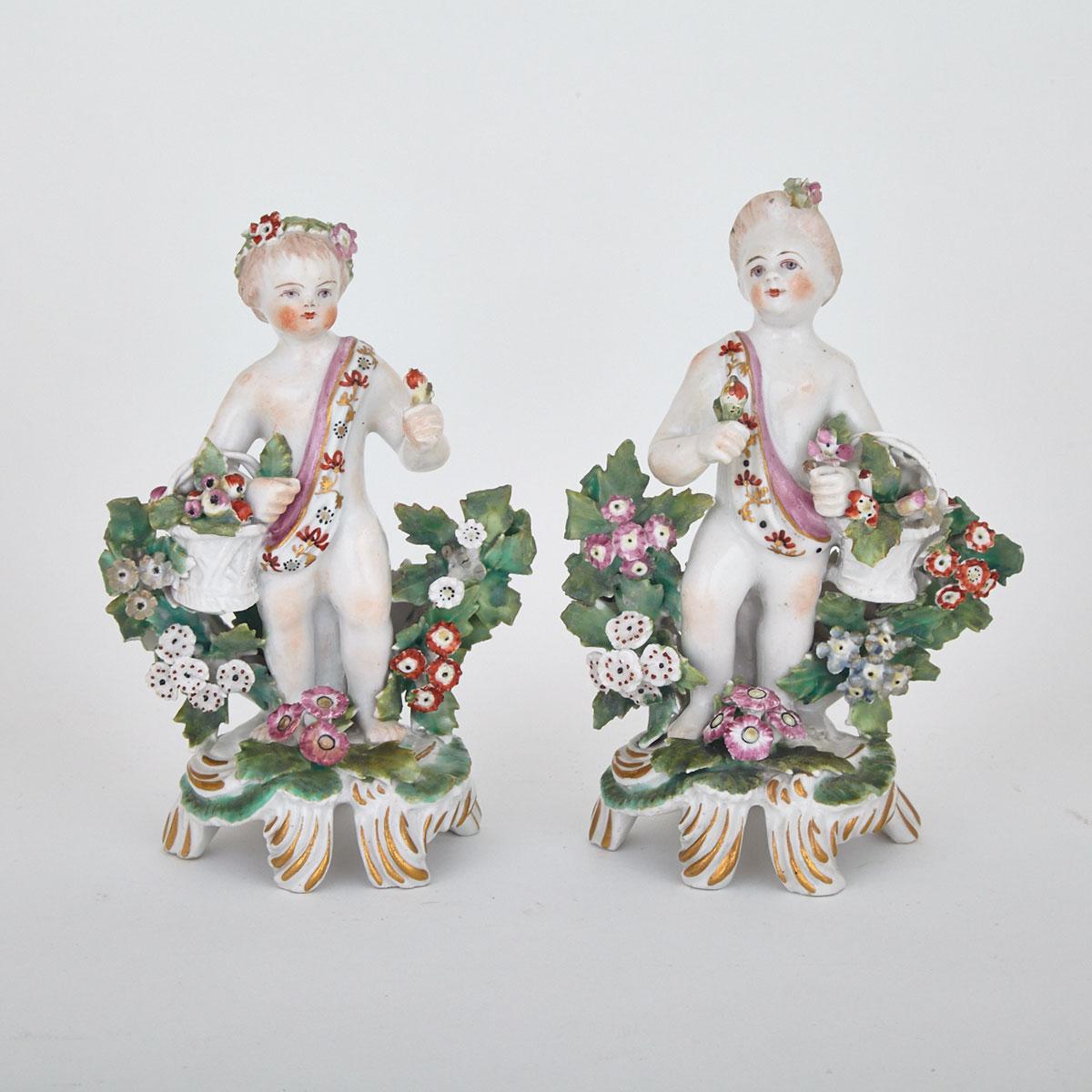 Pair of Bow Figures of Putti, c.1765-70