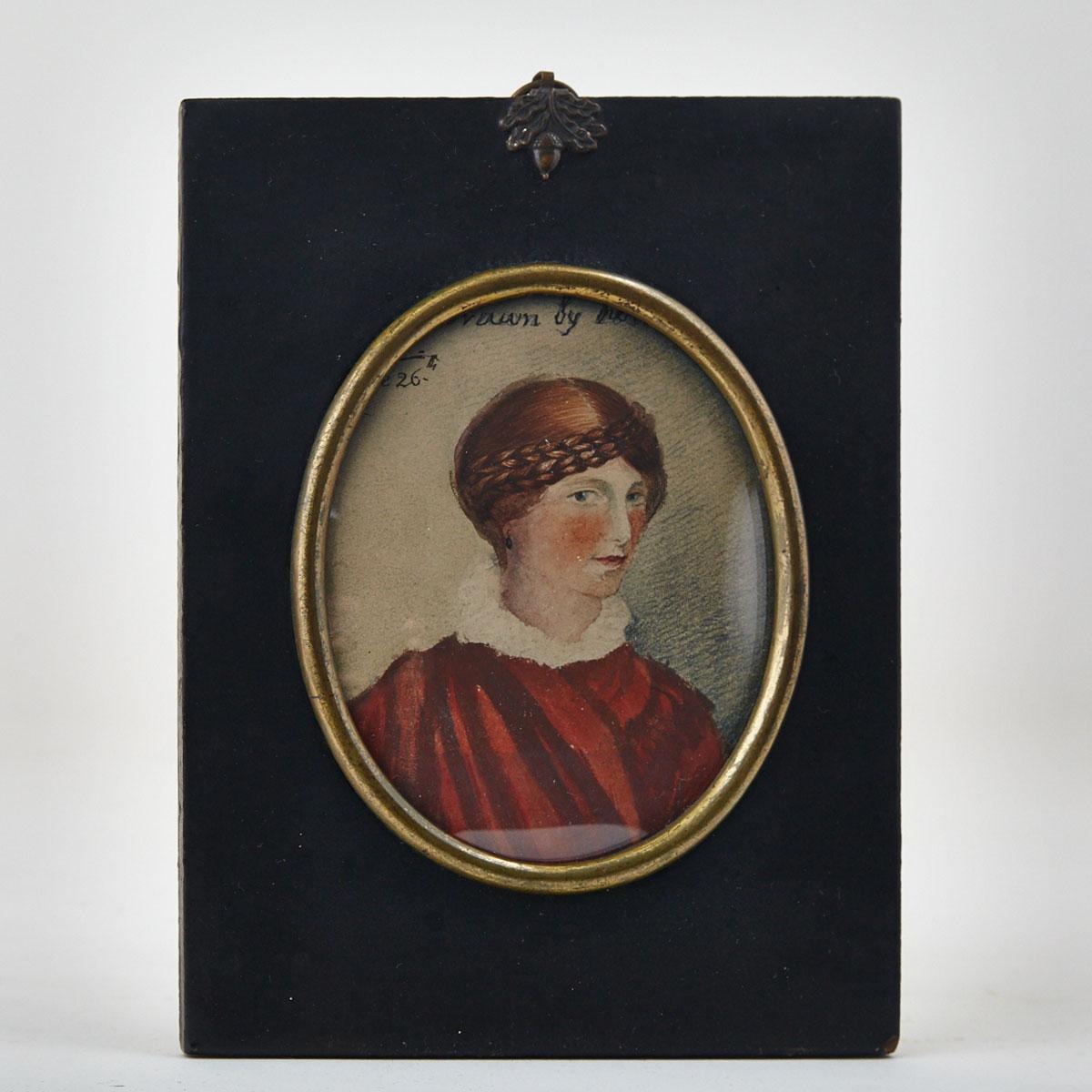 Self Portrait of Jemima Stavely (1791-1811), 1810