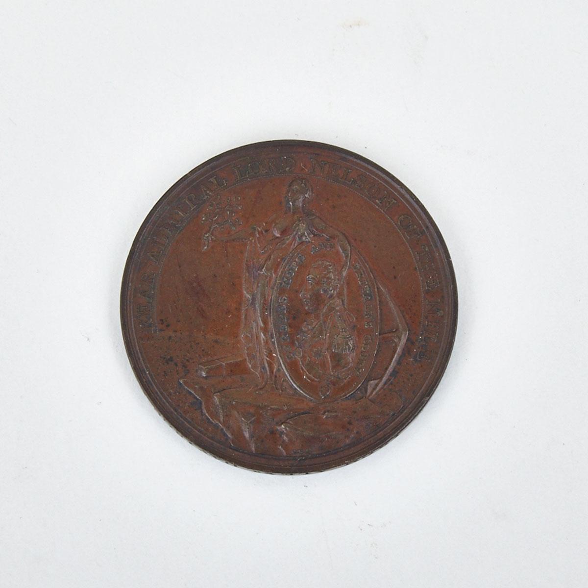Alexander Davison’s Bronzed Copper Victory of the Nile Medal, 1798