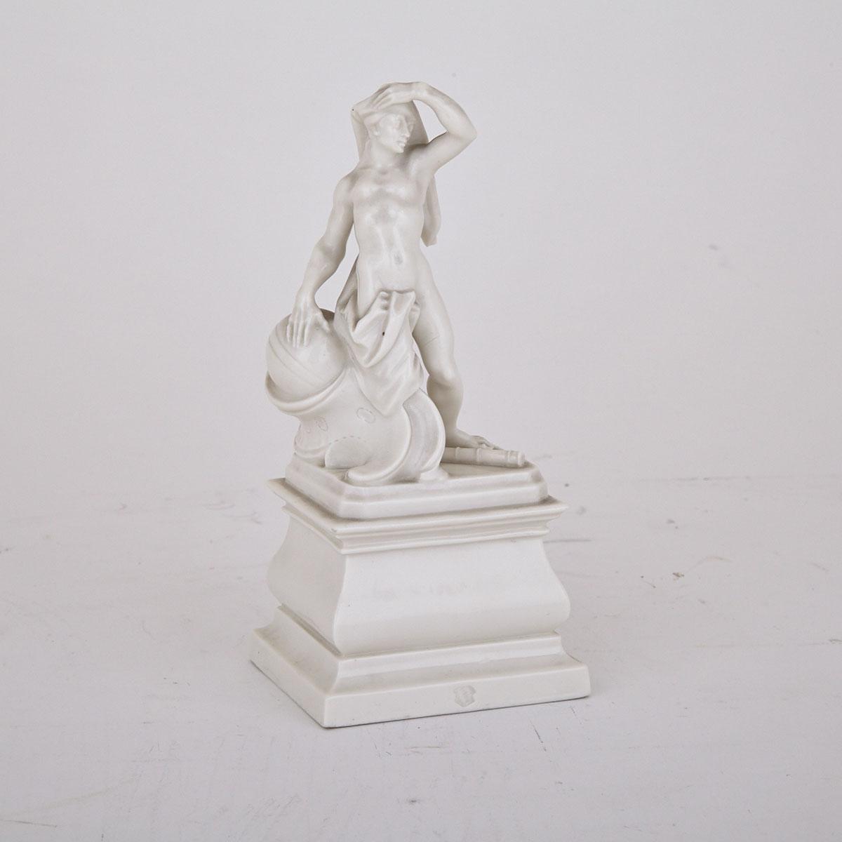 Nymphenburg White Glazed Figure, 20th century