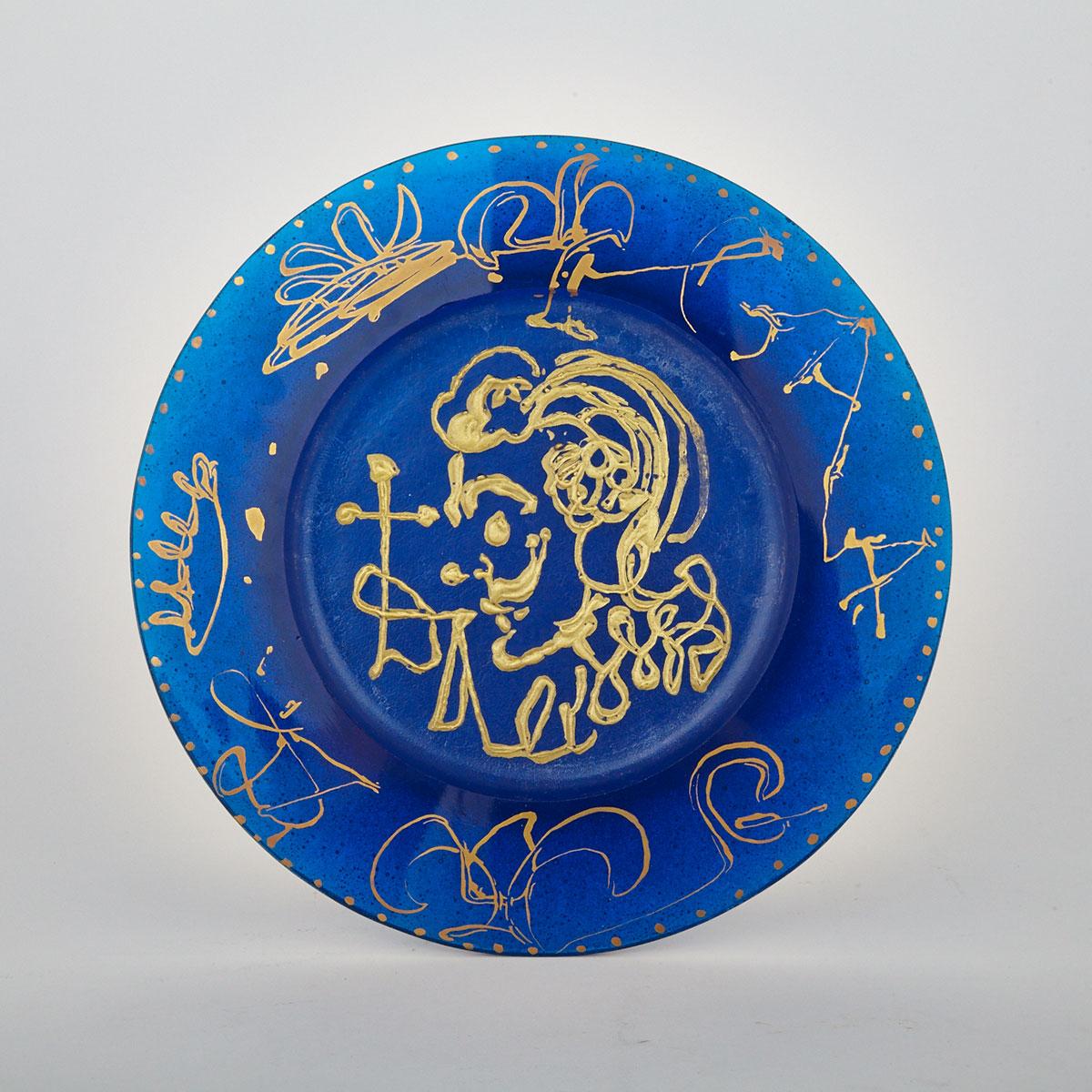Daum Pâte-de-Verre ‘Le Triomphale’ Plate, Salvador Dali, 685/2000, 1974