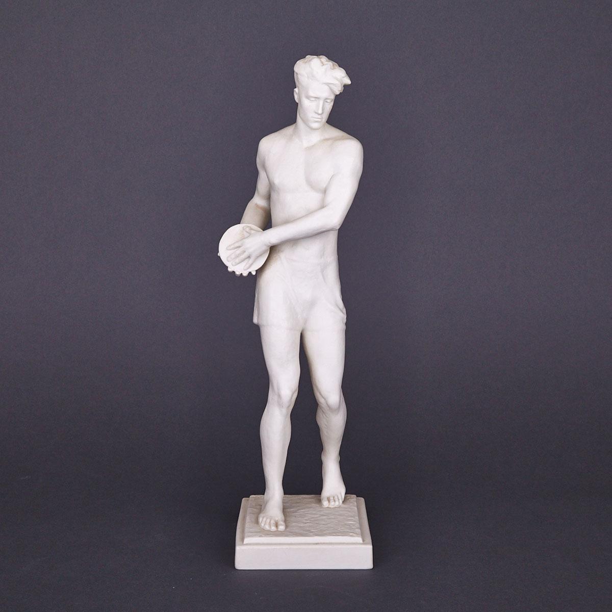 Rosenthal Figure of a Discus Thrower, Otto Obermaier, c.1939