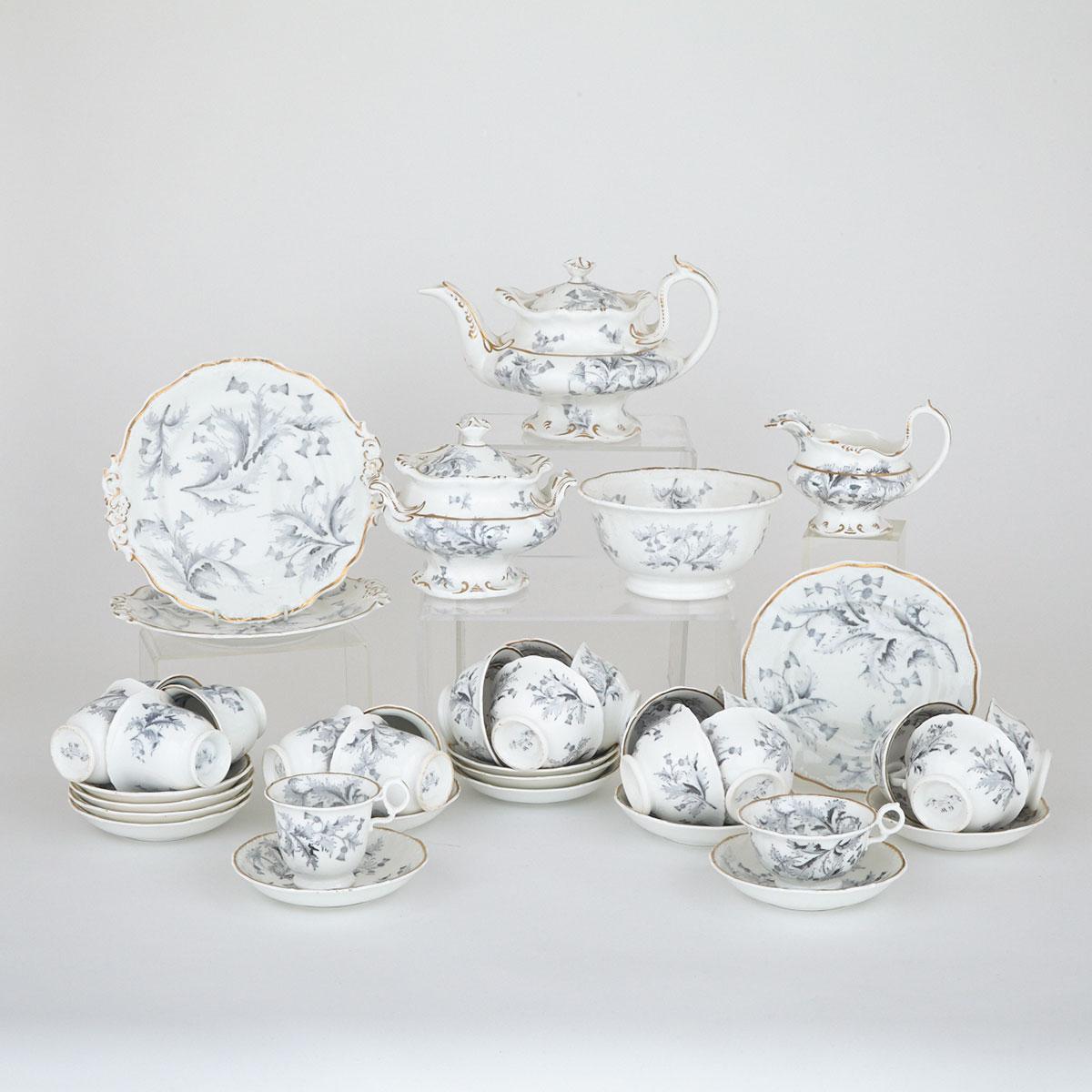 Grainger Worcester ‘Thistle’ Pattern Tea Service, c.1850-60