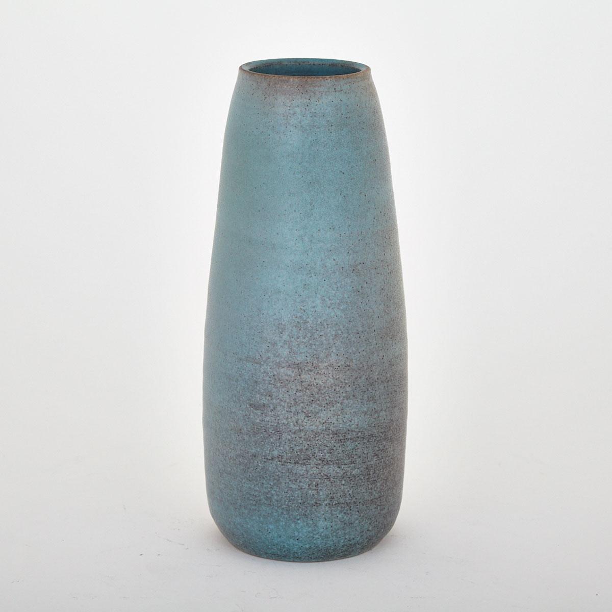 Deichmann Turquoise Glazed Vase, Kjeld & Erica Deichmann, c.1950
