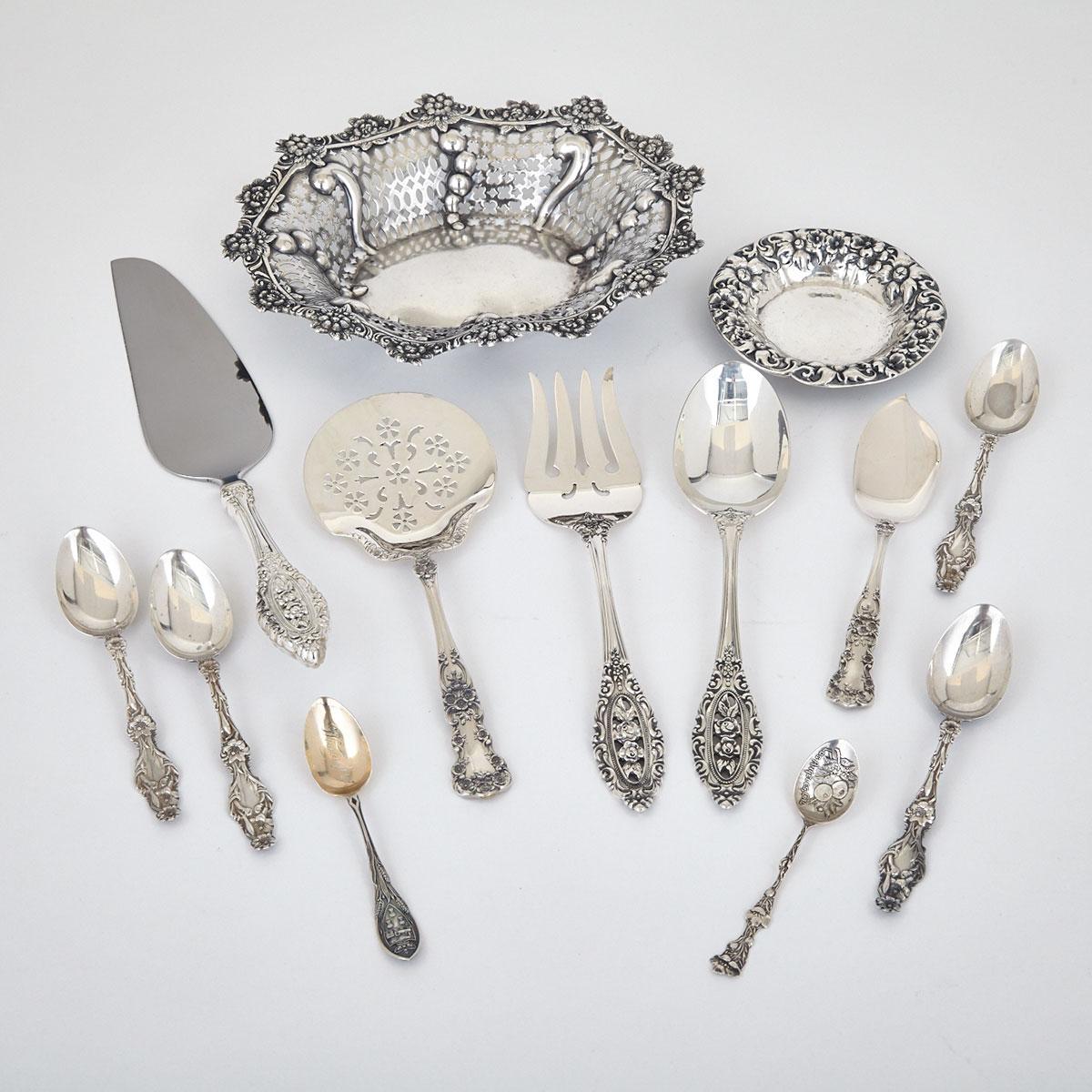 Grouped Lot of Victorian and Later North American Silver, late 19th/20th century