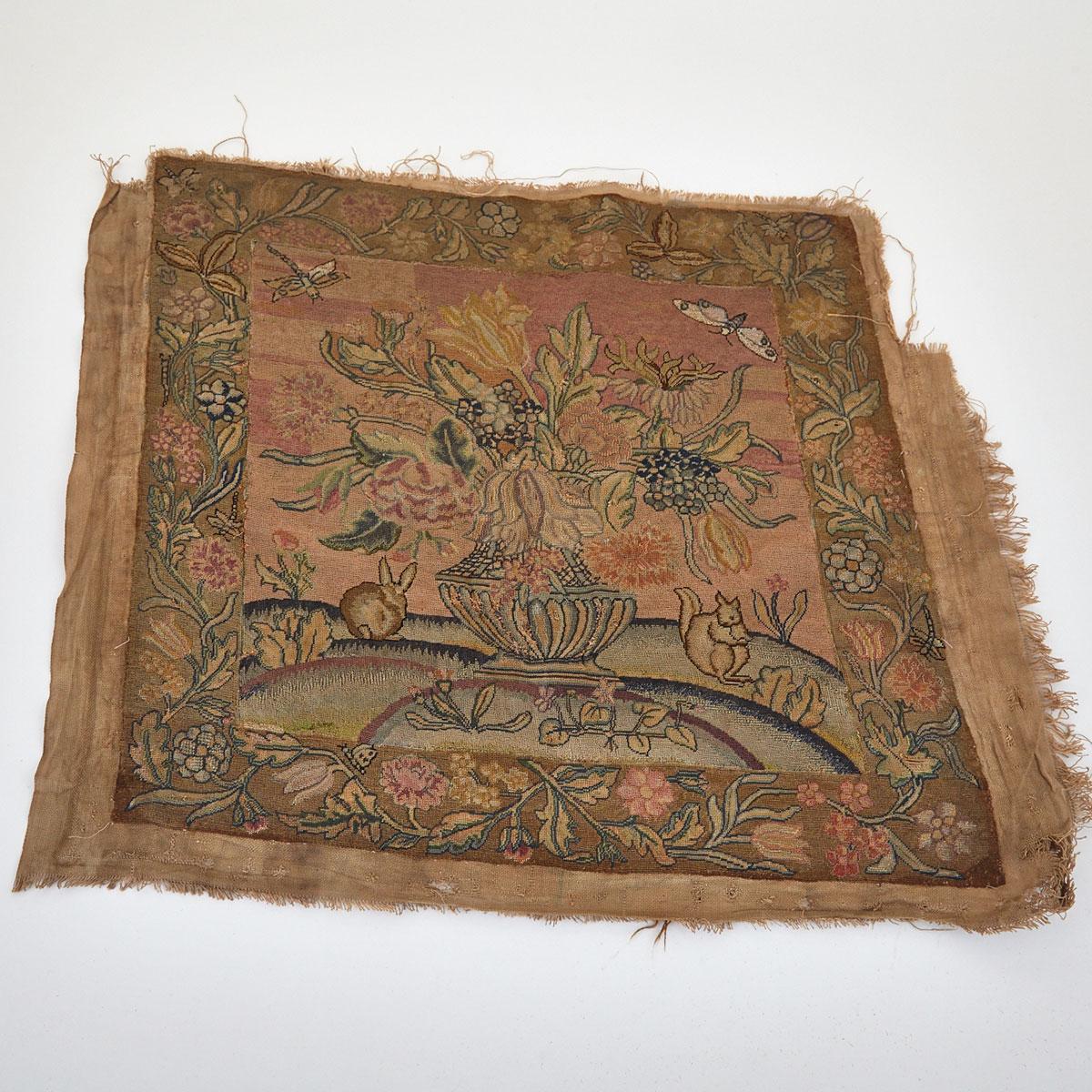 Pair of Needlework Upholstery Panels, late 17th/early 18th century
