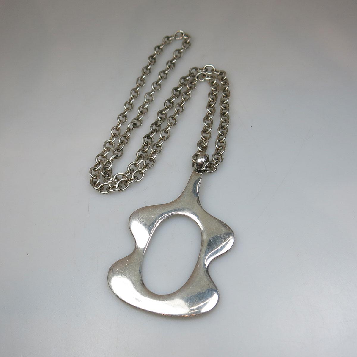 Jacob Hull for Buch & Deichmann Danish Silver Plated Pendant And Chain