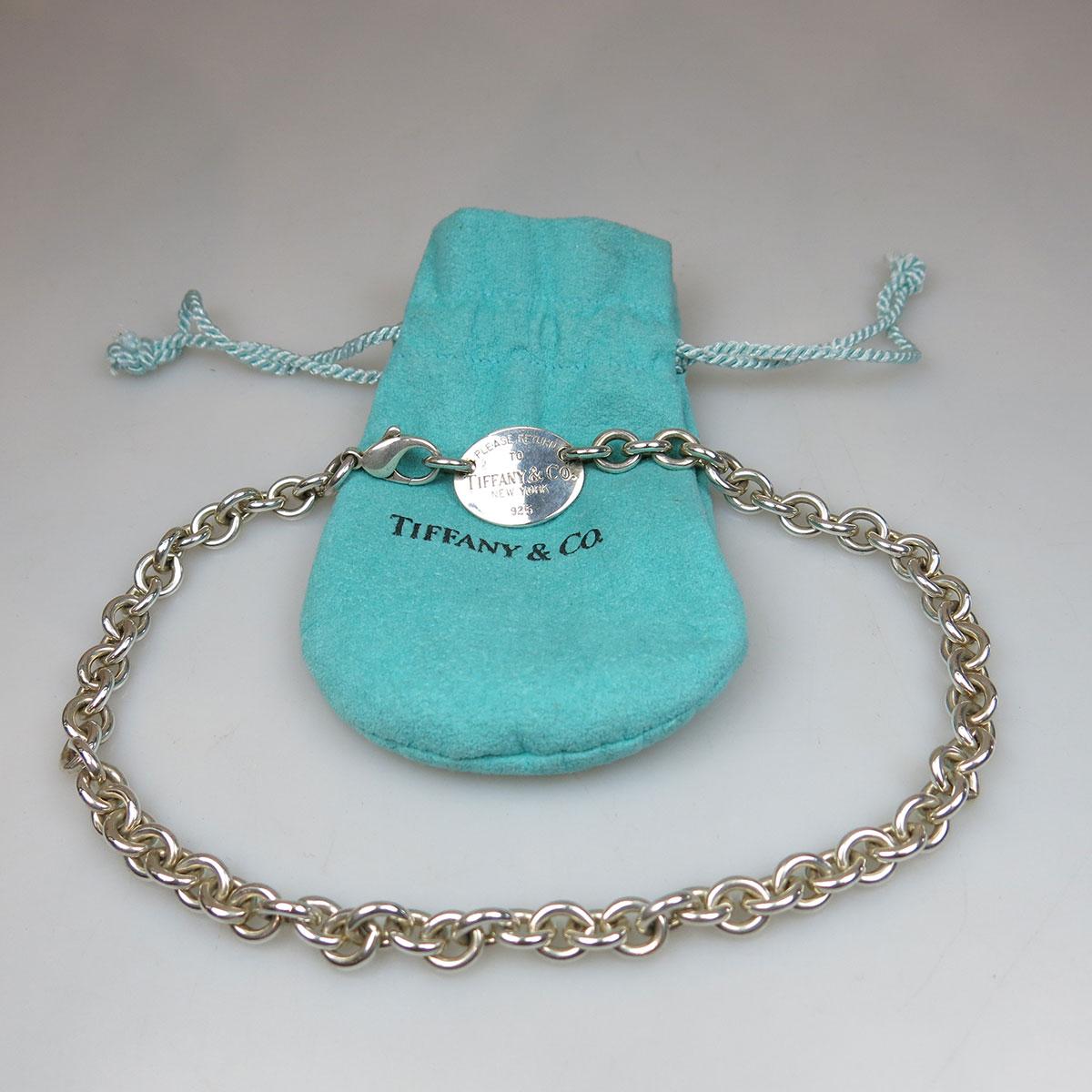 Tiffany & Co Sterling Silver Necklace; New York