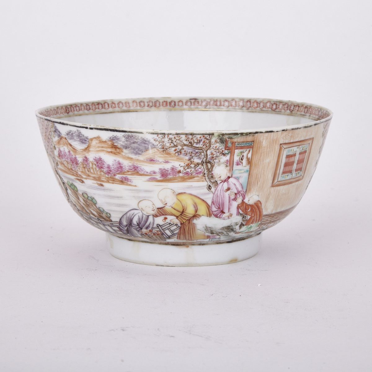 Export Famille Rose Bowl, 18th Century