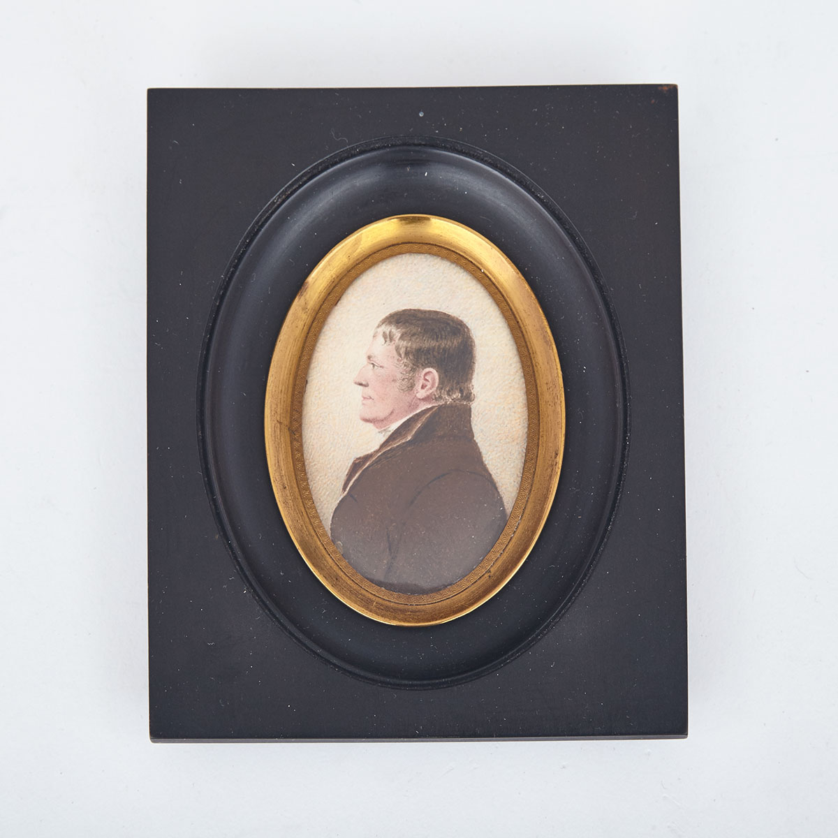 British School Portrait Miniature of a Gentleman, early 19th century