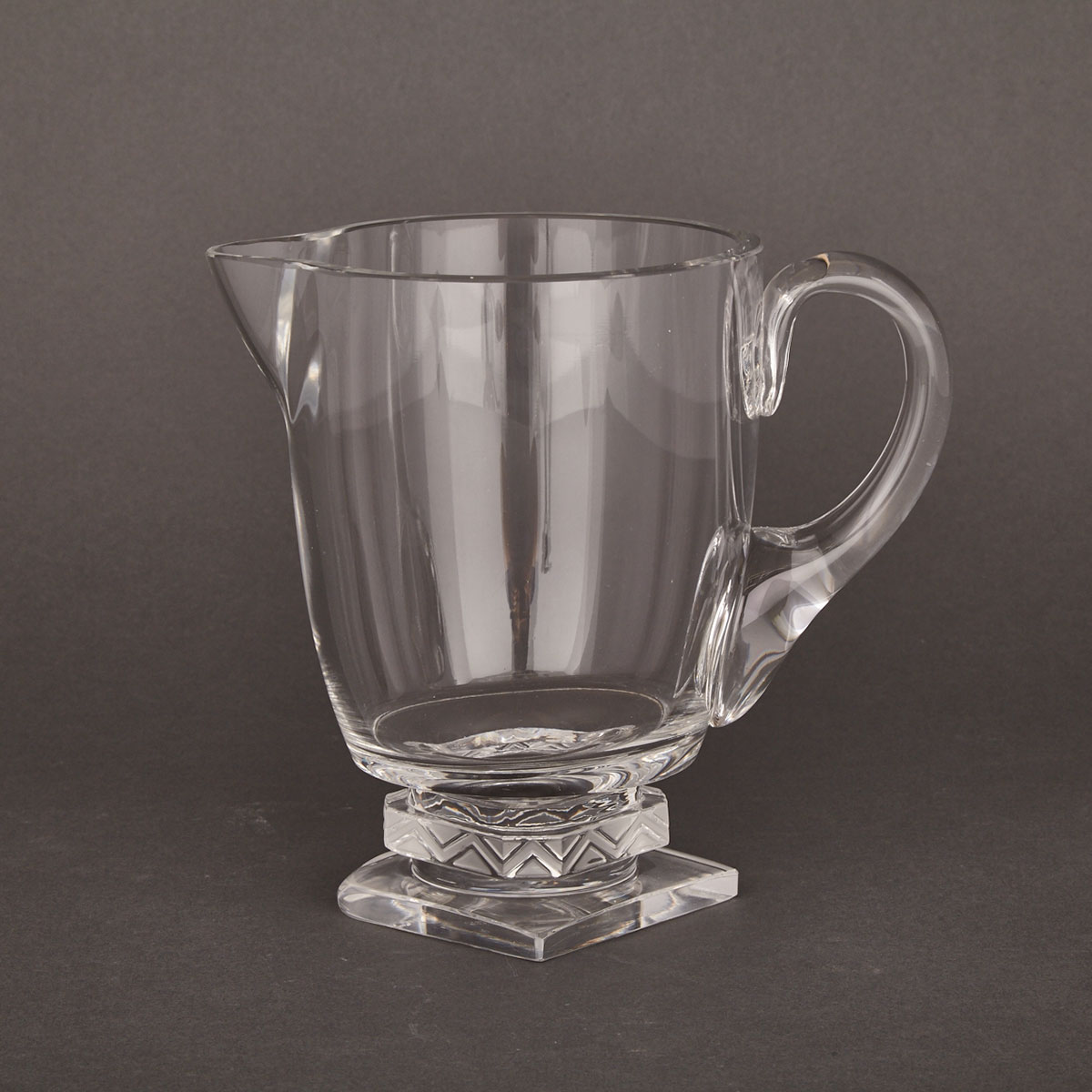 Lalique Water Pitcher, 20th century