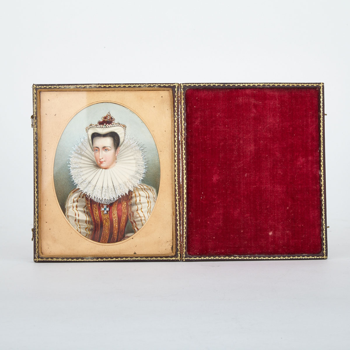 Portrait Miniature of Marina Miniszech After the work by Antoine Maurin (1793-1860), 19th century