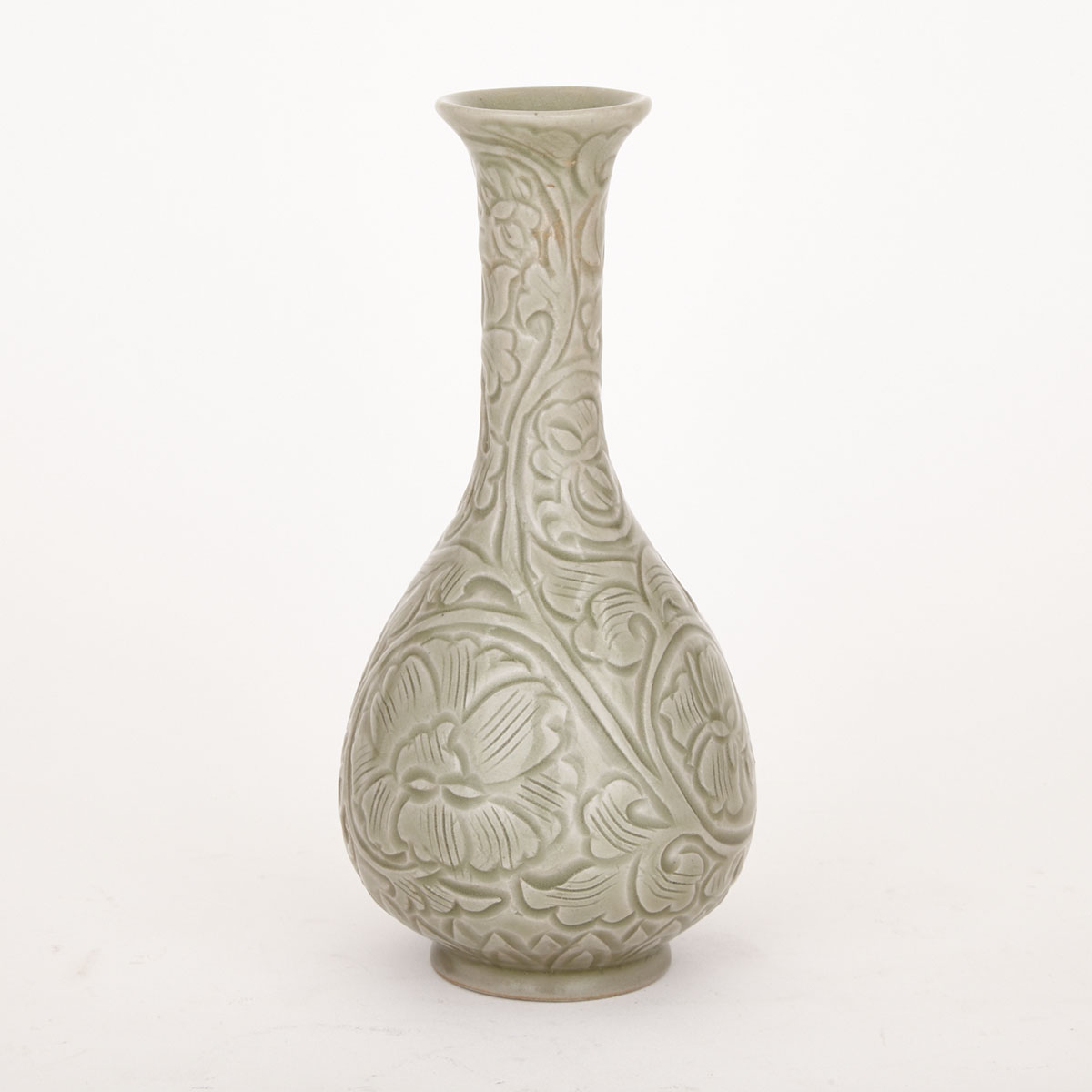 Yaozhou-Glazed Long Neck Vase