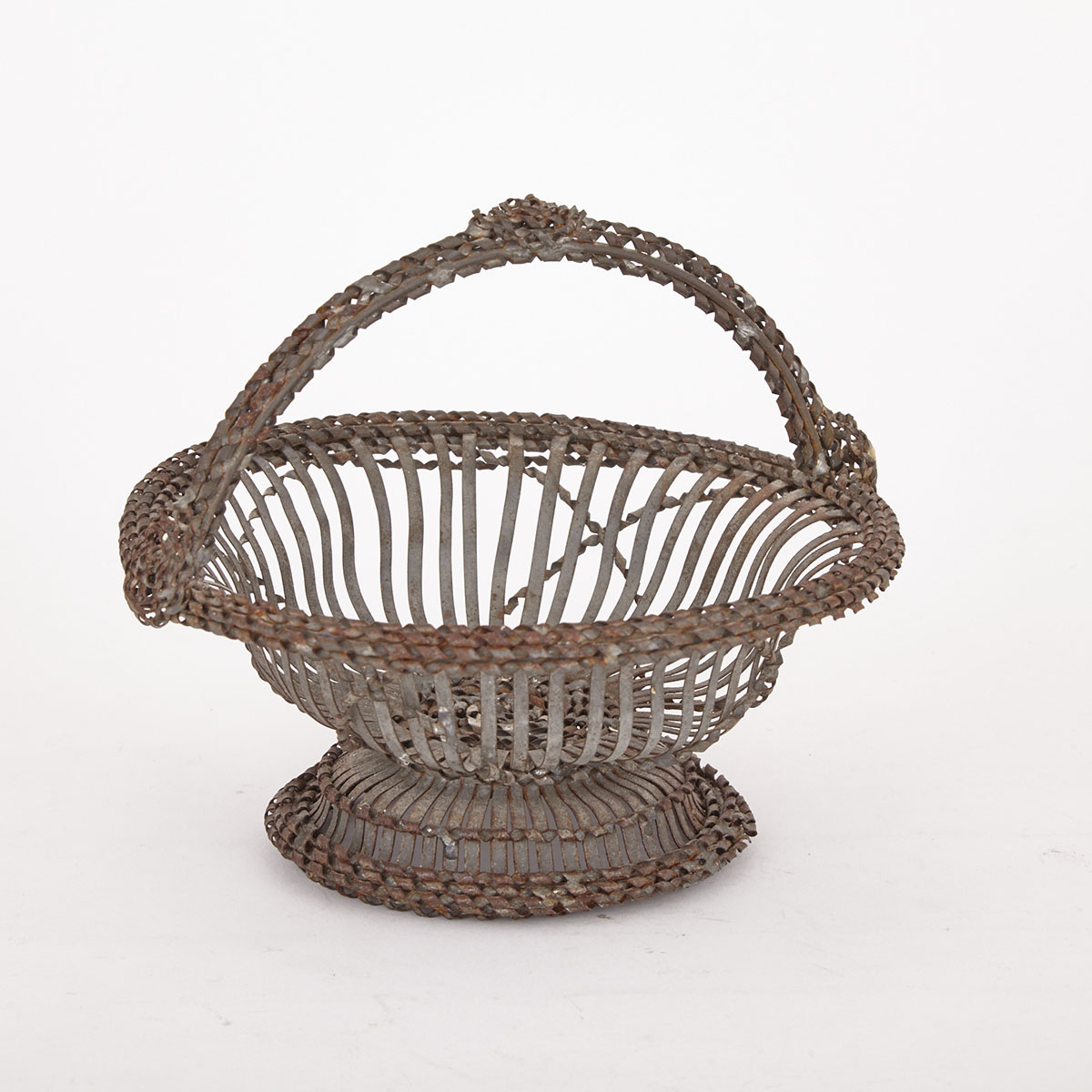 Tin May Basket, New York State, late 19th century