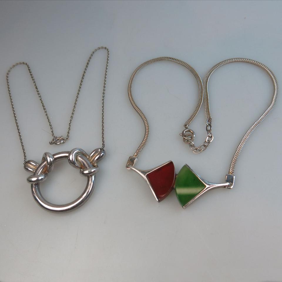 Two Mappins Sterling Silver Necklaces