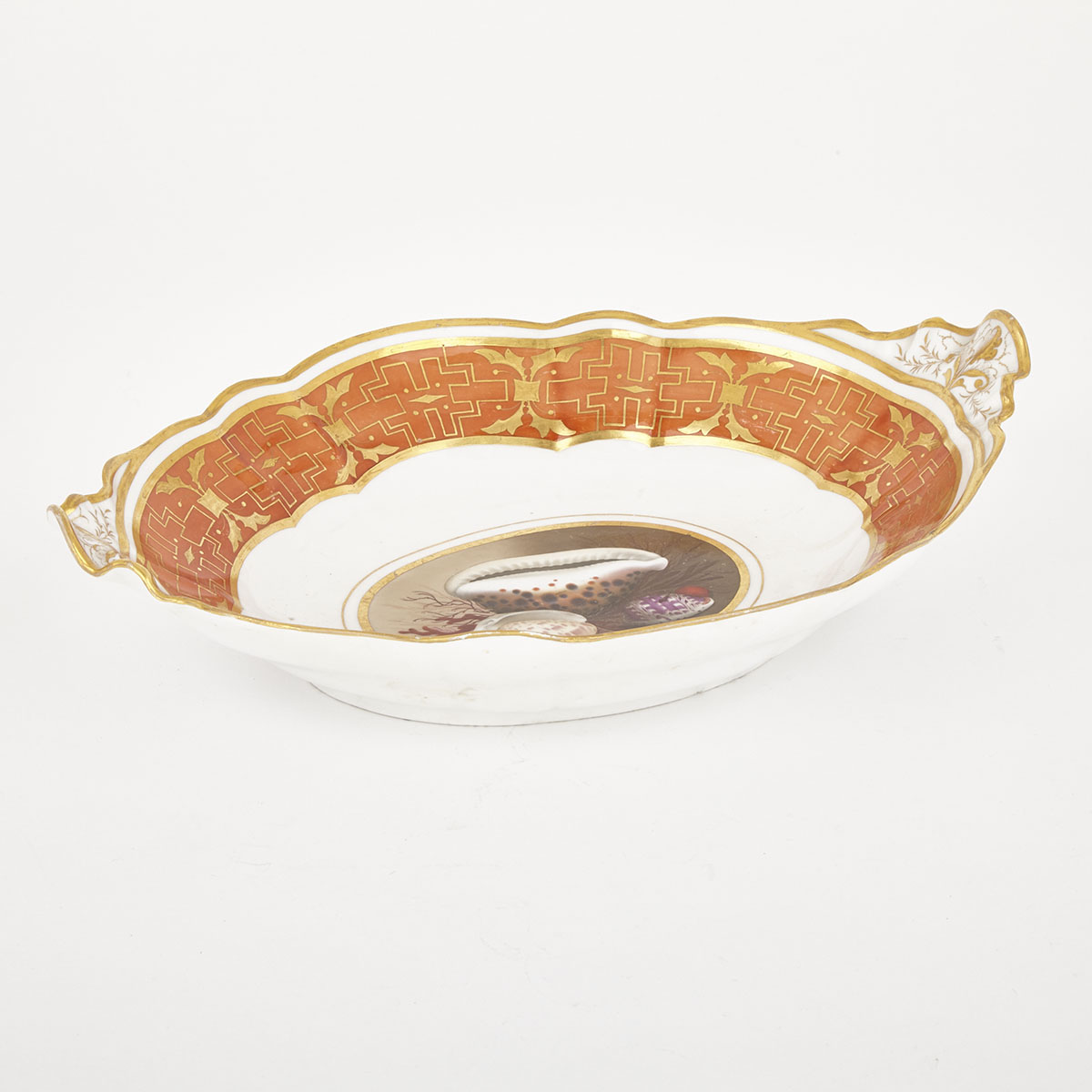 Barr, Flight and Barr Worcester Scalloped Oval Dish, c.1807-13