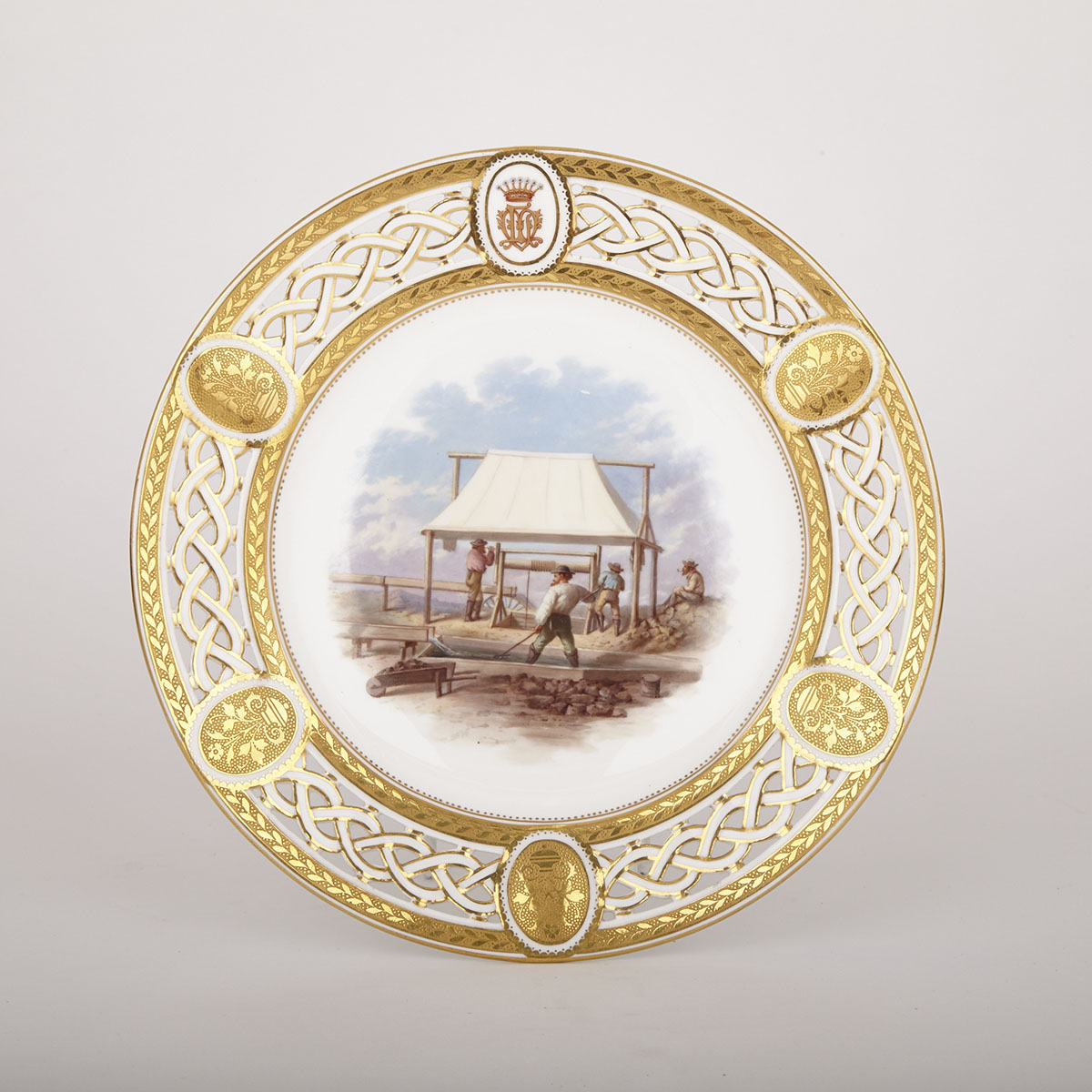 Minton Plate from the Lord Milton Service, c.1867