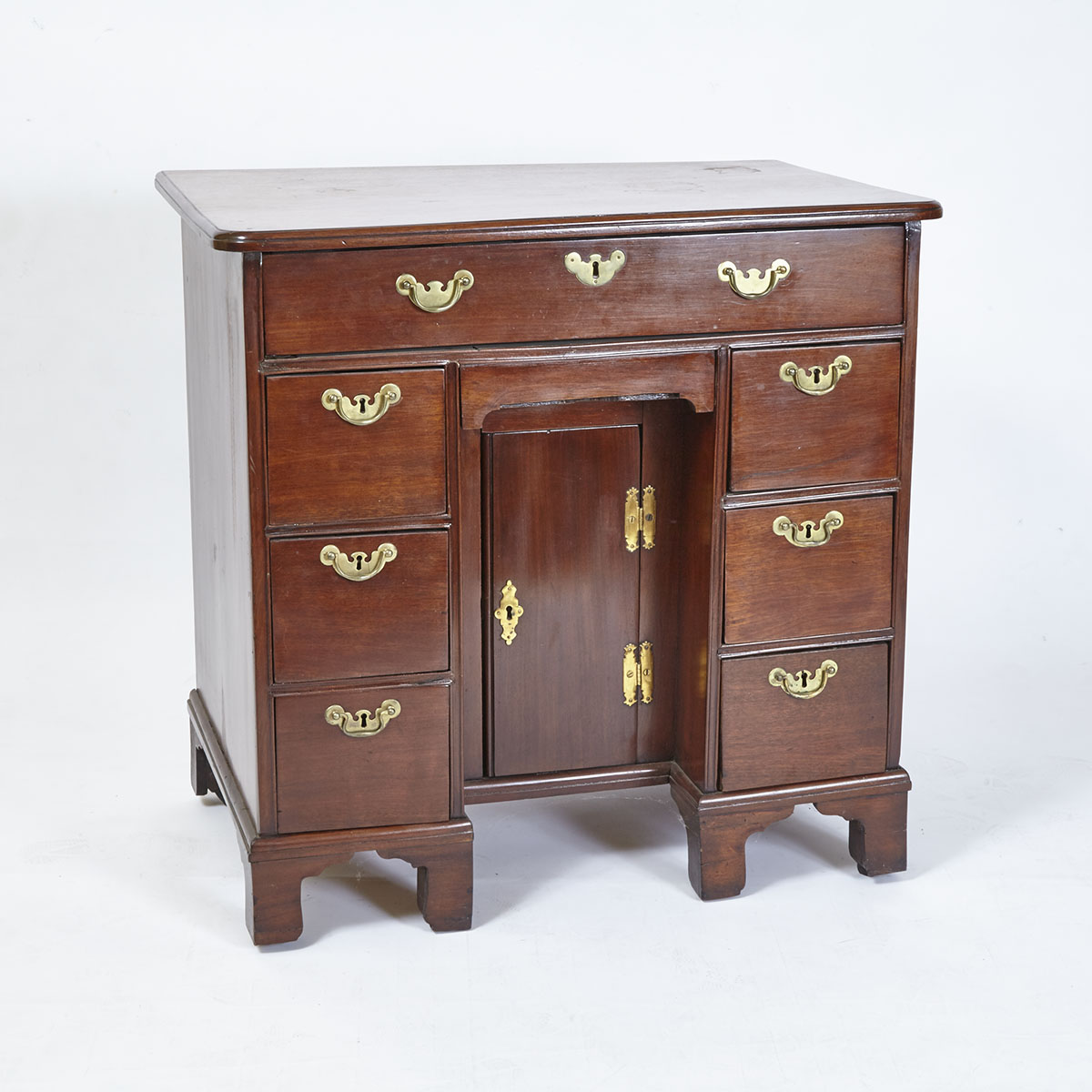 Georgian Style Mahogany Kneehole Desk, 19th century