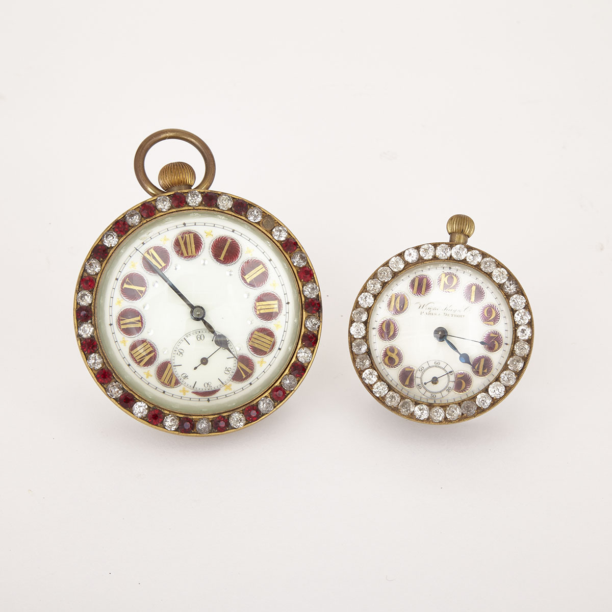 Two French Ball Clocks, c.1900