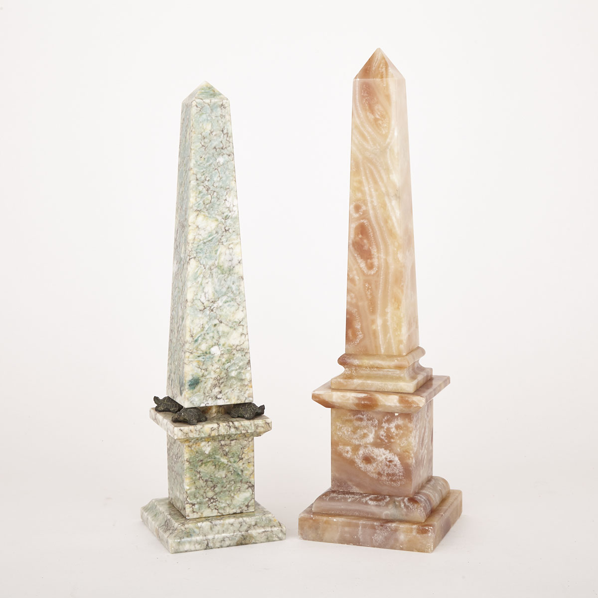 Two Italian Stone Obelisks, 19th and 20th centuries