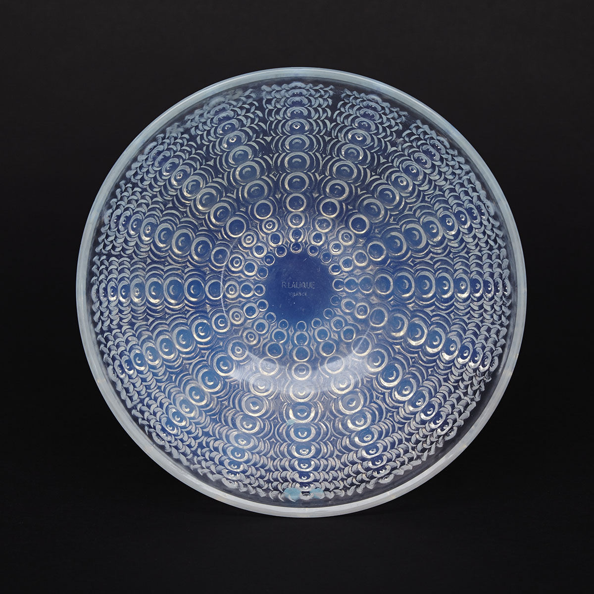 ‘Oursins’, Lalique Moulded Opalescent Glass Bowl, 1930s