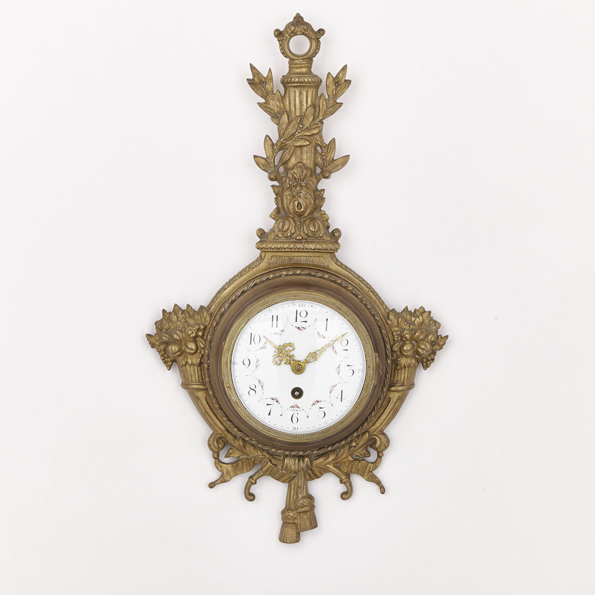 Louis XVI Style Gilt Bronze Cartel Clock, early 20th century