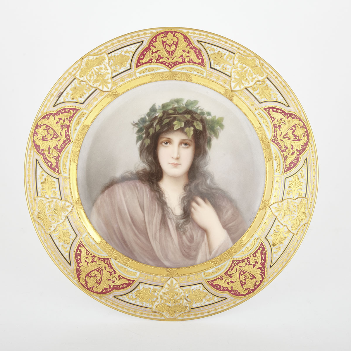 ‘Vienna’ Portrait Plate of ‘Epheu’, c.1900