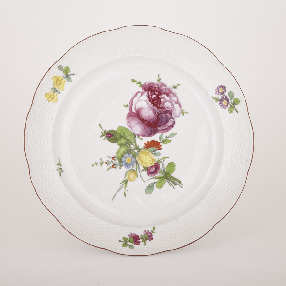 Russian Imperial Porcelain Plate, period of Catherine II, late 18th century