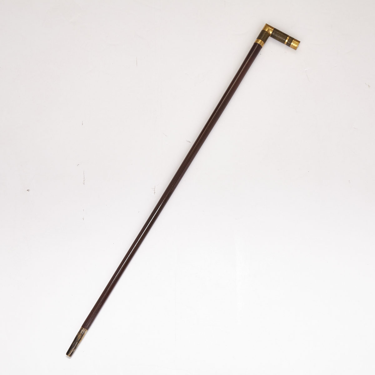 French Rosewood Coin Dispenser Gadget Cane, early 20th century