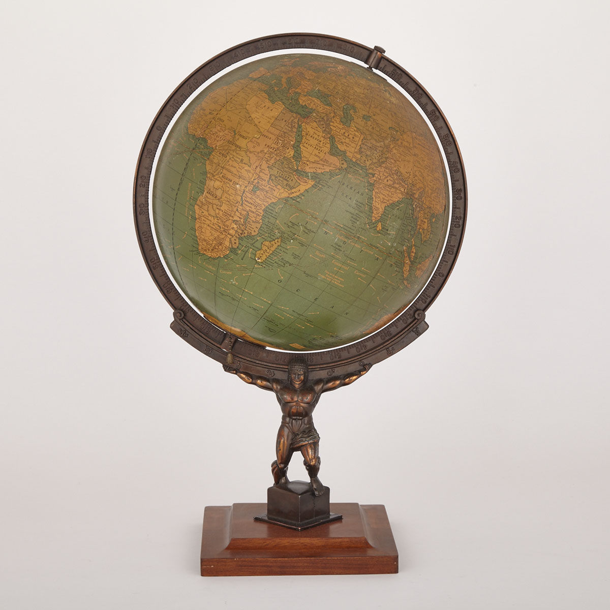 Cram’s Unrivaled Illuminated Glass 12 inch Terrestrial Globe, c.1949