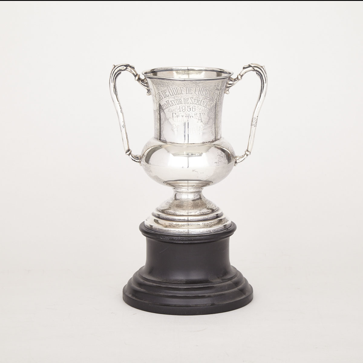 Mexican Silver Two-Handled Trophy Cup, c.1956