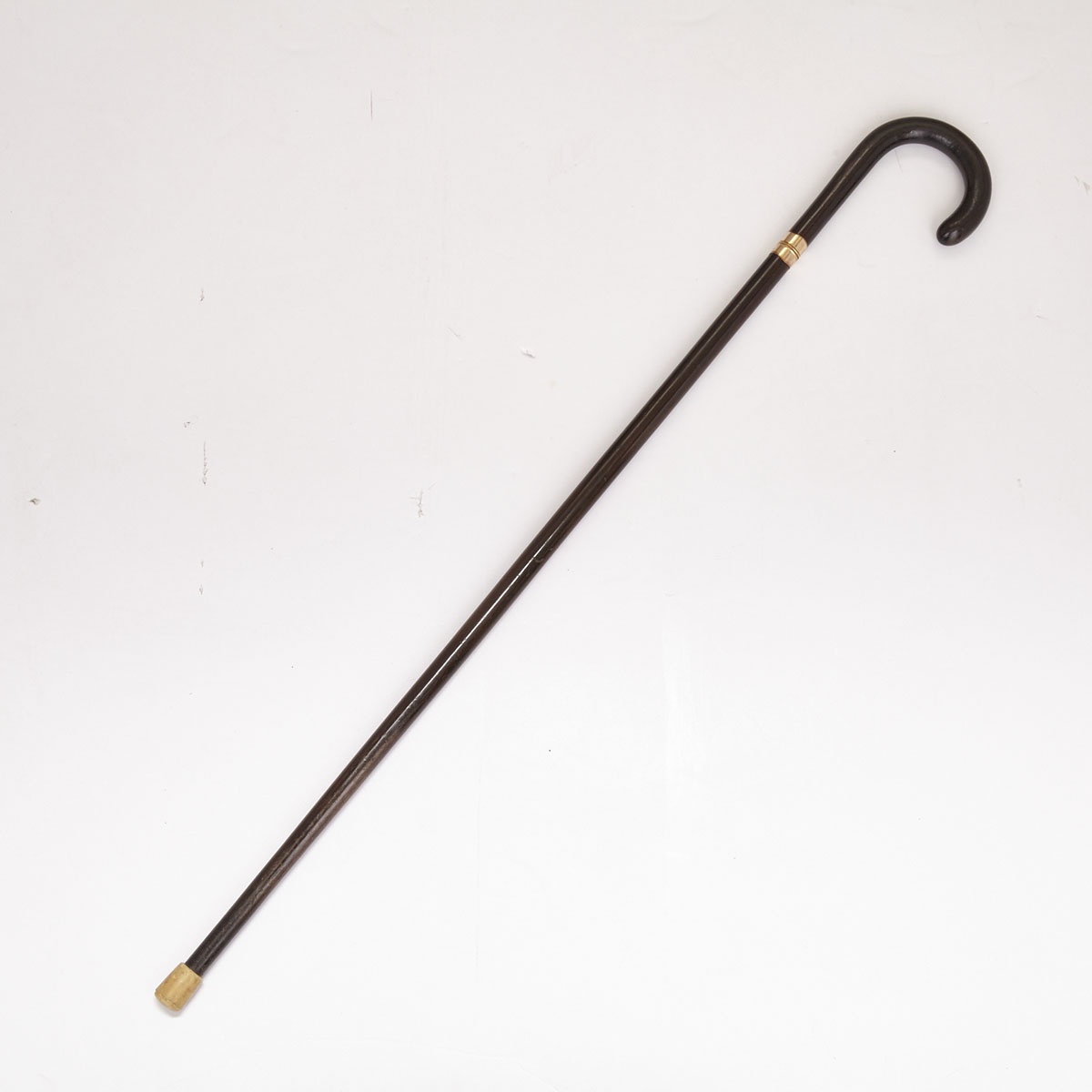 French Rosewood Life Preserver Gadget Cane, 19th century