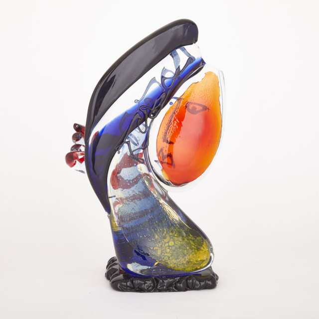 Mario Badioli (b.1940), Murano Glass Sculpture, ‘Il Pensatore’, 12/25