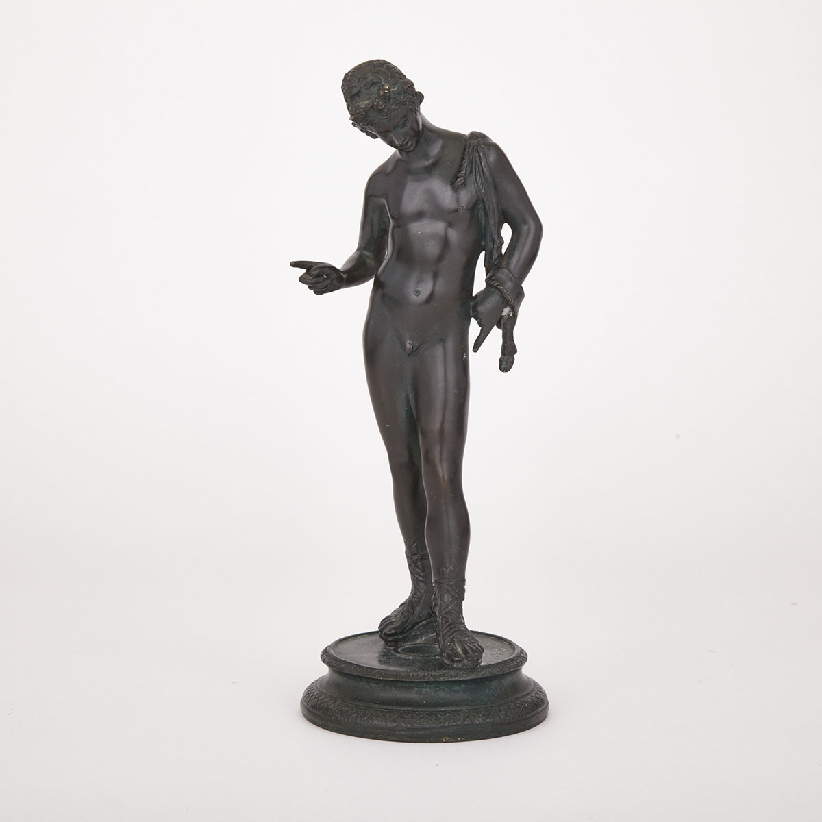Italian ‘Grand Tour’ Style Bronze Figure of Narcissus, 20th century